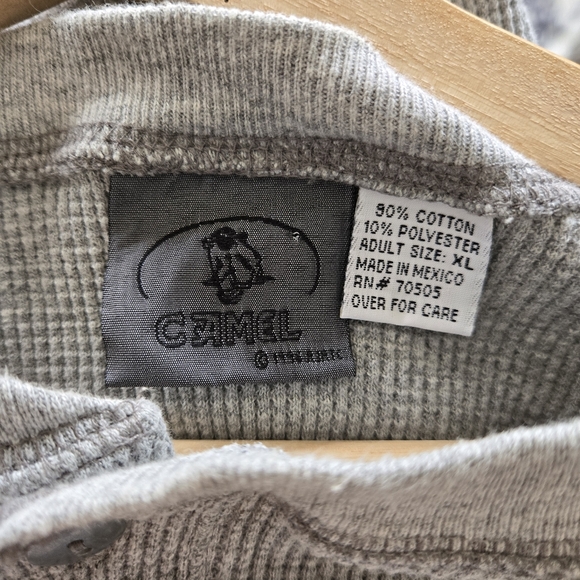 Vintage Camel Thermal Men's XL Gray - Picture 7 of 8